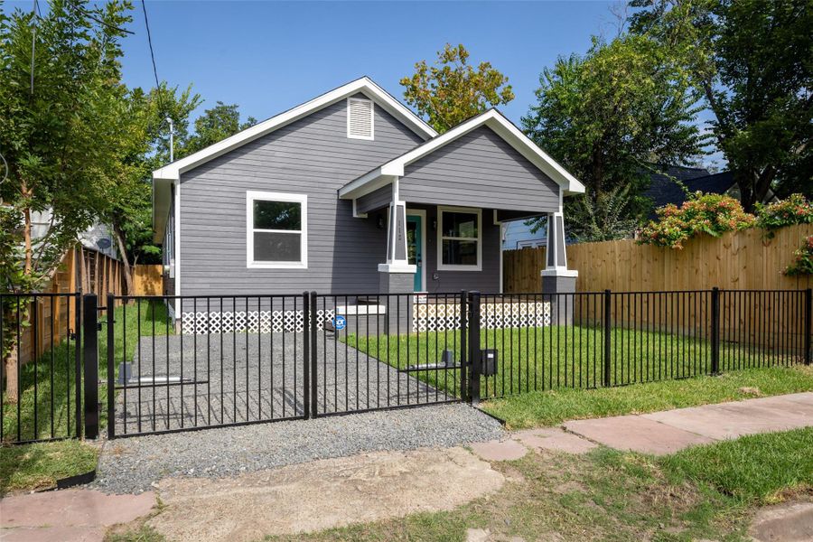 Completely Fenced in yard