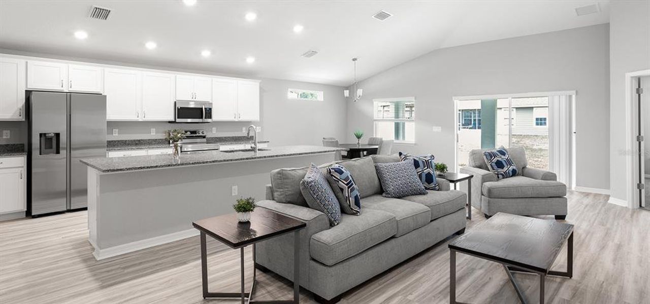 Furnished interior view inside a new home in Vista Trace, Belleview (Image 11).