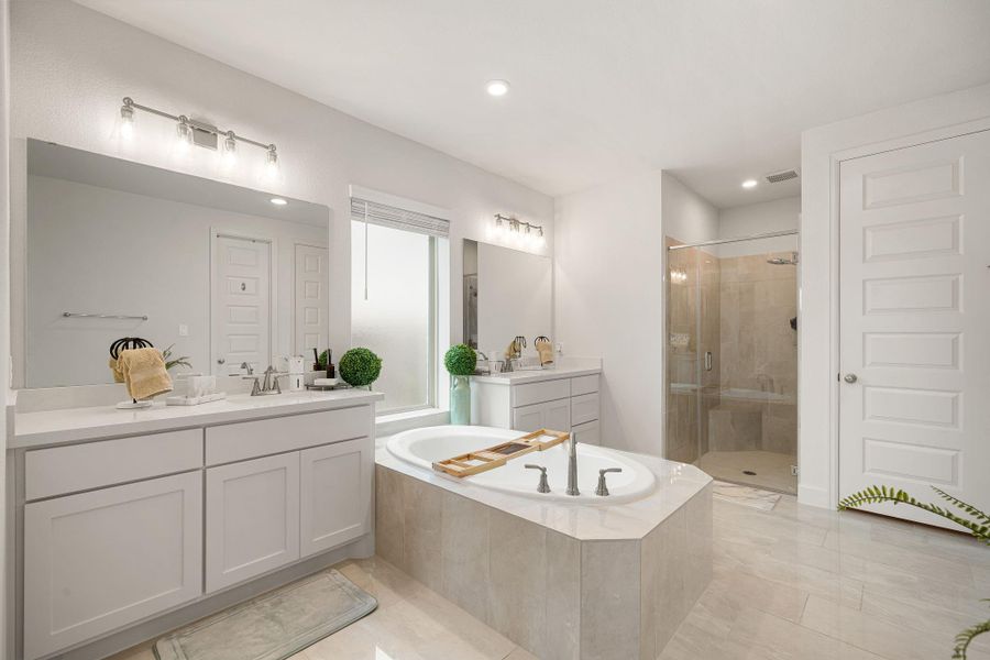 Furnished interior view inside a new home in , Manvel (Image 10).