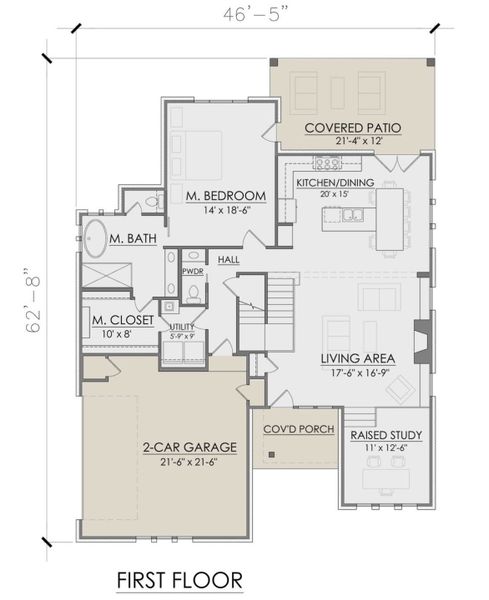 2D floor plan layout for the Keaton by Zeal Home Builders in Monarch Manor, Poolville, TX (Image 2). 2D floor plan layout for the Keaton by Zeal Home Builders in Monarch Manor, Poolville, TX (Image 2).