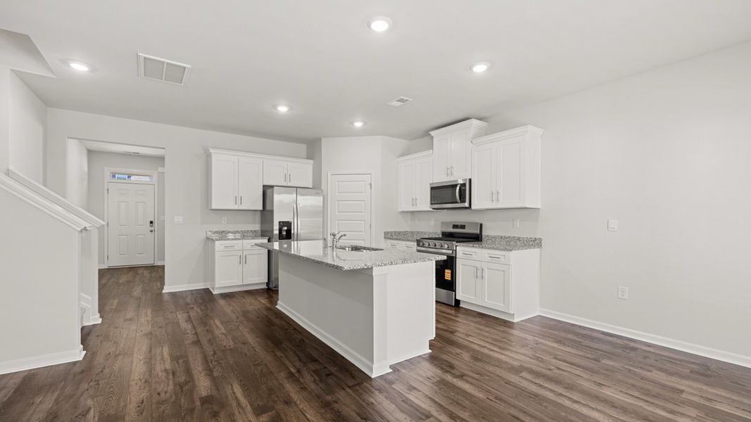 Furnished interior view inside a new home in Southwind Village, Evans (Image 4). Furnished interior view inside a new home in Southwind Village, Evans (Image 4).