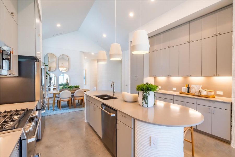 Furnished interior view inside a new home in Wolf Ranch: Genesis Collection, Georgetown (Image 9).