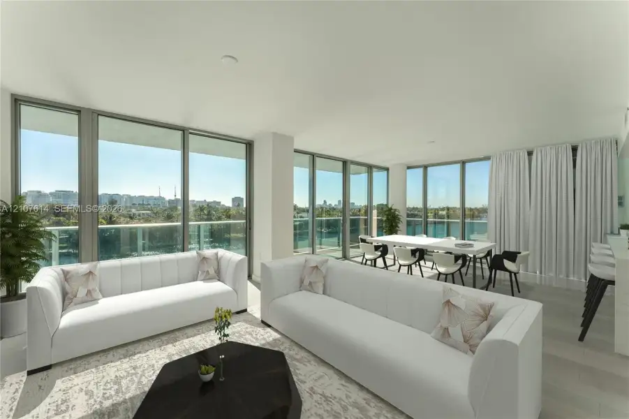 Furnished interior view inside a new home in , Bay Harbor Islands (Image 4).