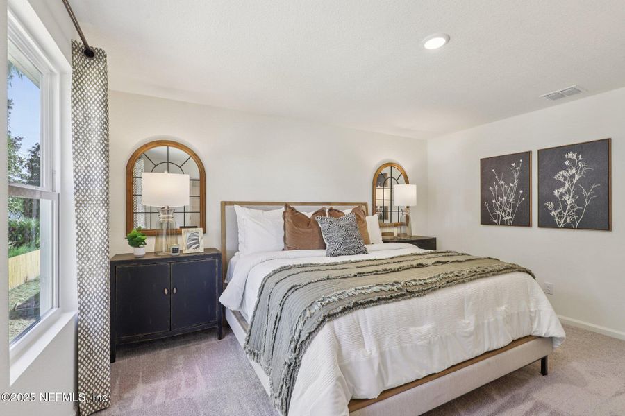 Furnished interior view inside a new home in Kings Landing, Jacksonville (Image 15). Furnished interior view inside a new home in Kings Landing, Jacksonville (Image 15).