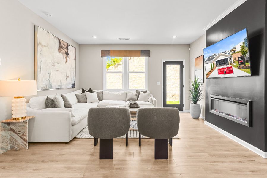 Furnished interior view inside a new home in Villas at Gold Creek, Dawsonville (Image 16).