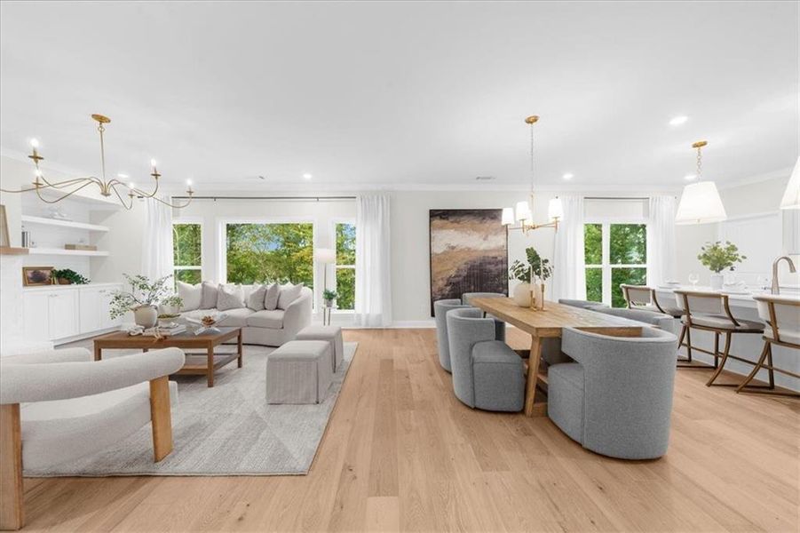 Furnished interior view inside a new home in River Rock, Ball Ground (Image 31).