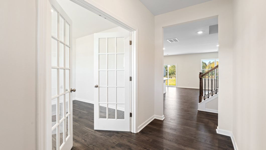 Spacious, unfurnished interior of a new home in Foxbank, Gray Court (Image 19). Spacious, unfurnished interior of a new home in Foxbank, Gray Court (Image 19).