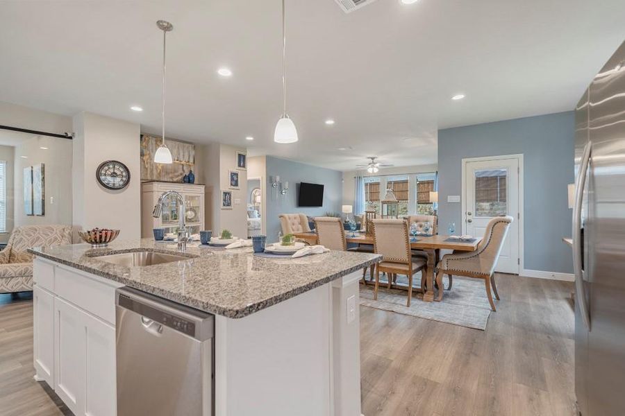 Furnished interior view inside a new home in , Justin (Image 22).