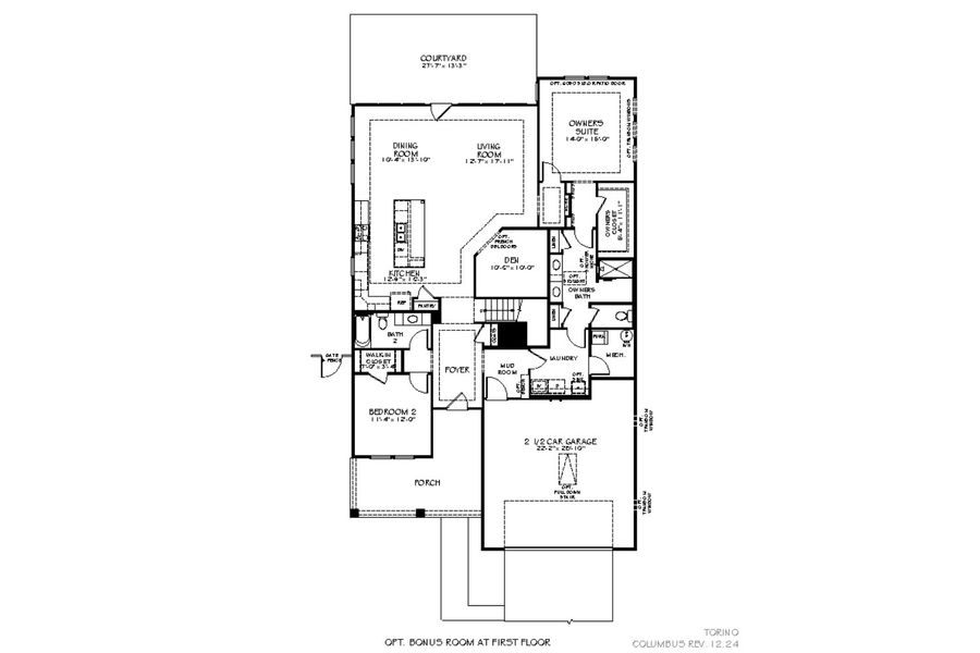 2D floor plan layout for the Torino by Epcon Communities in The Courtyards at Franklin Road, Murfreesboro, TN (Image 34). 2D floor plan layout for the Torino by Epcon Communities in The Courtyards at Franklin Road, Murfreesboro, TN (Image 34).