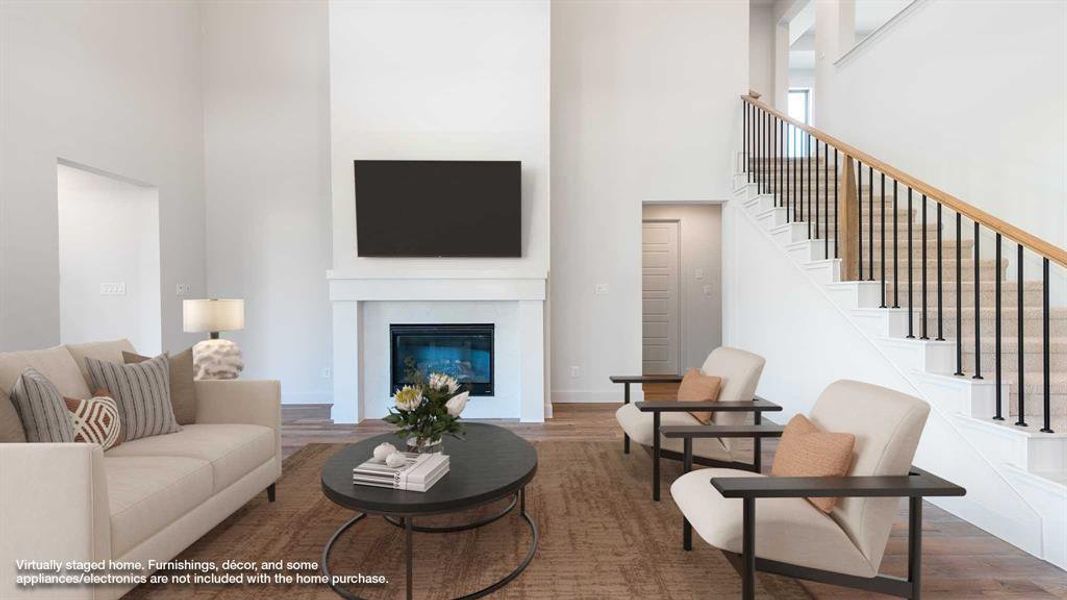 Furnished interior view inside a new home in Devonshire - Reserve 50', Forney (Image 11). Furnished interior view inside a new home in Devonshire - Reserve 50', Forney (Image 11).