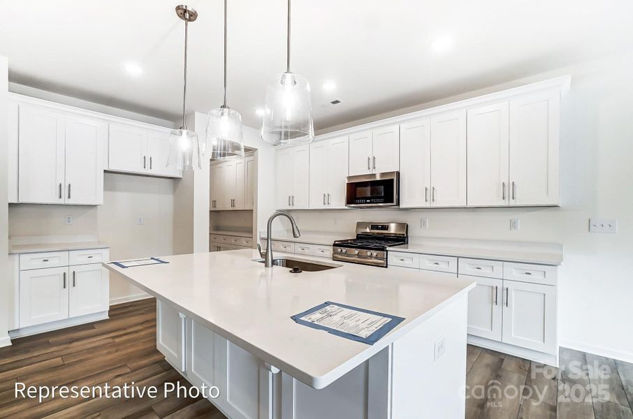 Furnished interior view inside a new home in Grier Meadows, Charlotte (Image 8). Furnished interior view inside a new home in Grier Meadows, Charlotte (Image 8).