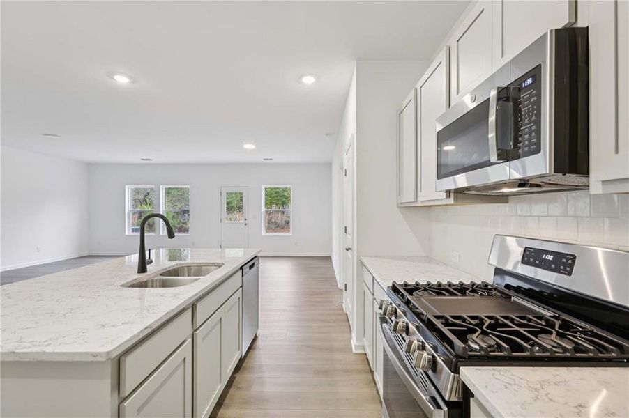 Furnished interior view inside a new home in The Pointe at Heron Bay, Locust Grove (Image 8).