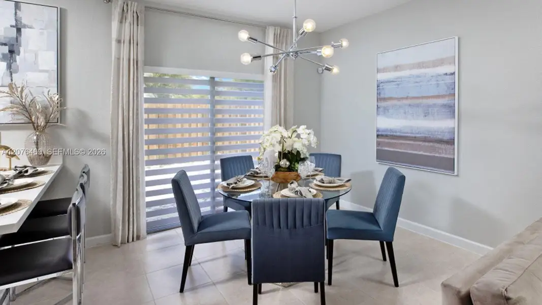 Furnished interior view inside a new home in Altamira, Homestead (Image 2). Furnished interior view inside a new home in Altamira, Homestead (Image 2).