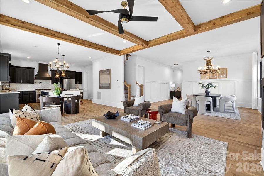 Furnished interior view inside a new home in , Charlotte (Image 10).