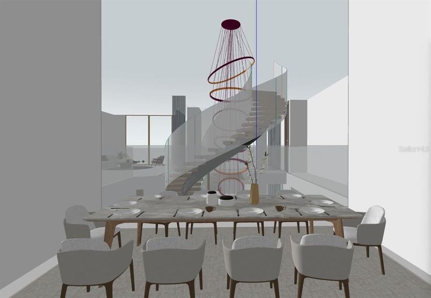 Furnished interior view inside a new home in , Belleair Beach (Image 3).
