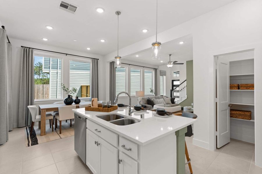 Furnished interior view inside a new home in Santa Rita Ranch, Liberty Hill (Image 24).