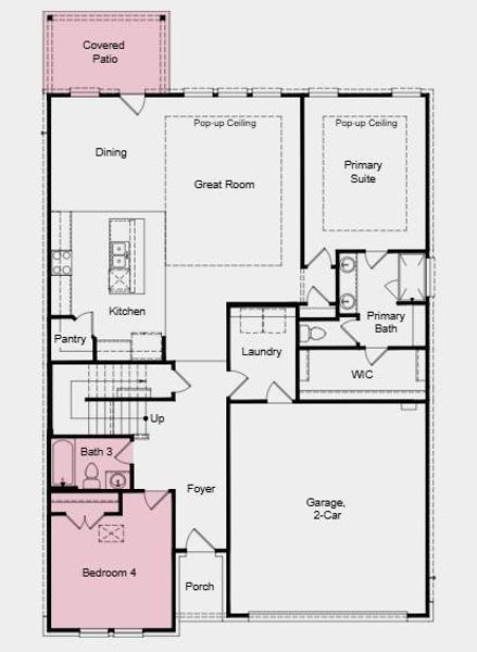Additional Highlights Include: 12" pop-up ceiling at great room and primary suite, bedroom 4 with bath 3 in place of study/half bath, pre-plumb for future water softener at garage, and whole house blinds. Additional Highlights Include: 12" pop-up ceiling at great room and primary suite, bedroom 4 with bath 3 in place of study/half bath, pre-plumb for future water softener at garage, and whole house blinds.