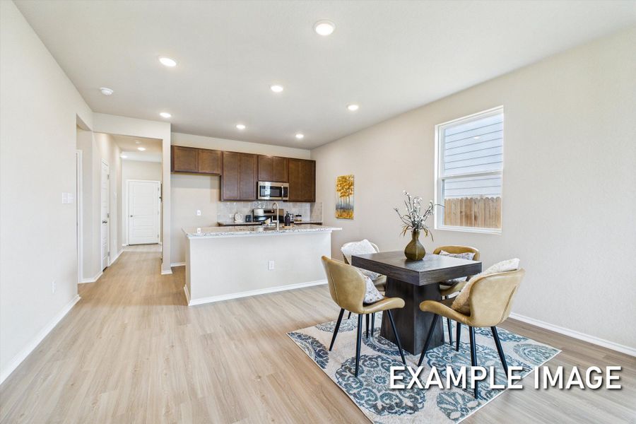 Representative furnished interior of a home built from the The Corral A by Davidson Homes LLC in Morgan Meadows, San Antonio (Image 7).