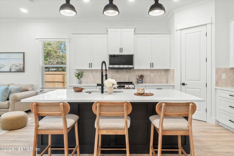 Furnished interior view inside a new home in , Jacksonville Beach (Image 6). Furnished interior view inside a new home in , Jacksonville Beach (Image 6).