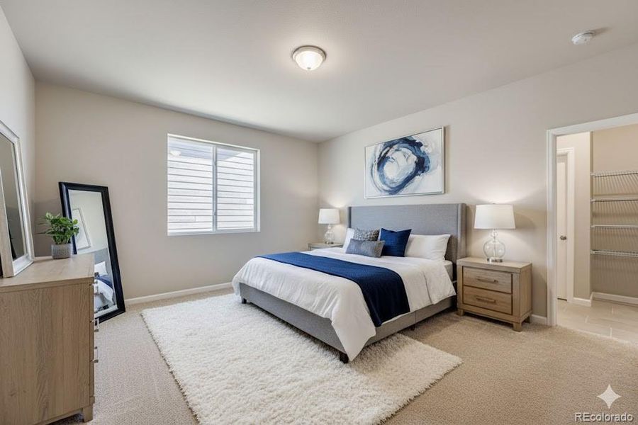 Photo is staged of actual home