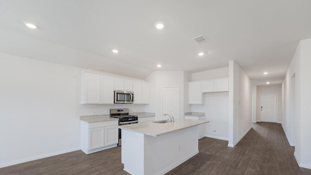 Furnished interior view inside a new home in Carillon, Manor (Image 4).