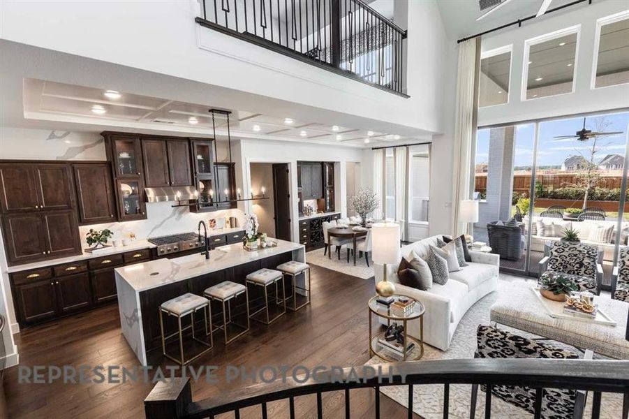Furnished interior view inside a new home in Pecan Square, Northlake (Image 6).