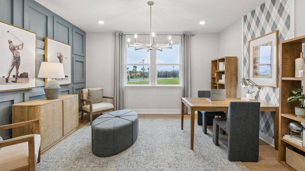 Representative furnished interior of a home built from the Marigold by DRB Homes in Ardisia Park, New Smyrna Beach (Image 10).