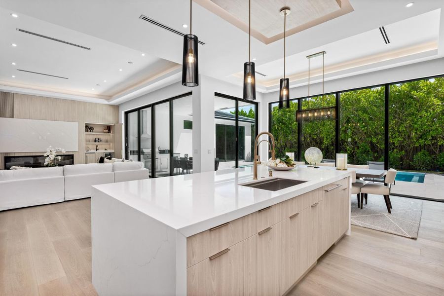 Furnished interior view inside a new home in , Delray Beach (Image 37).