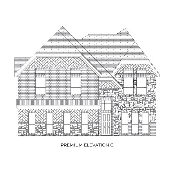Representative rendering of the exterior for the Princeton FSW (w/Game) by First Texas Homes (Image 10).
