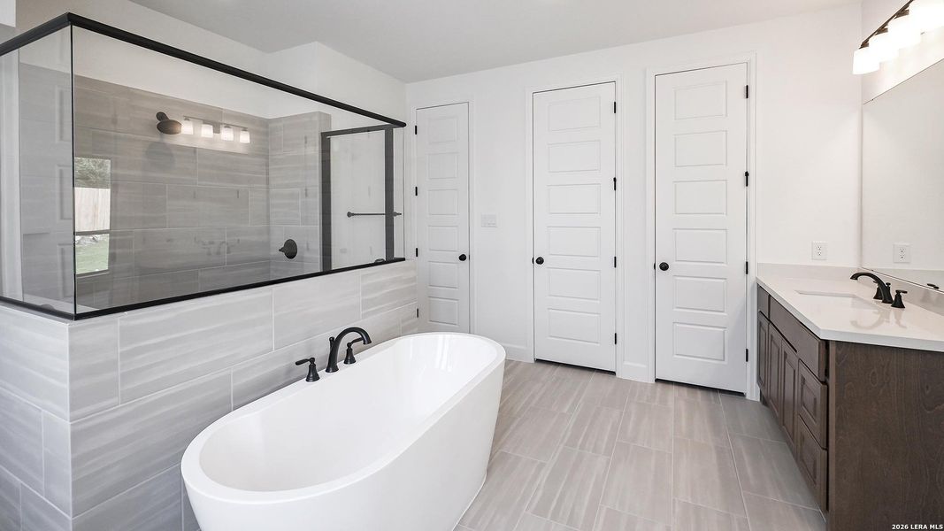 Furnished interior view inside a new home in Johnson Ranch, Bulverde (Image 8).