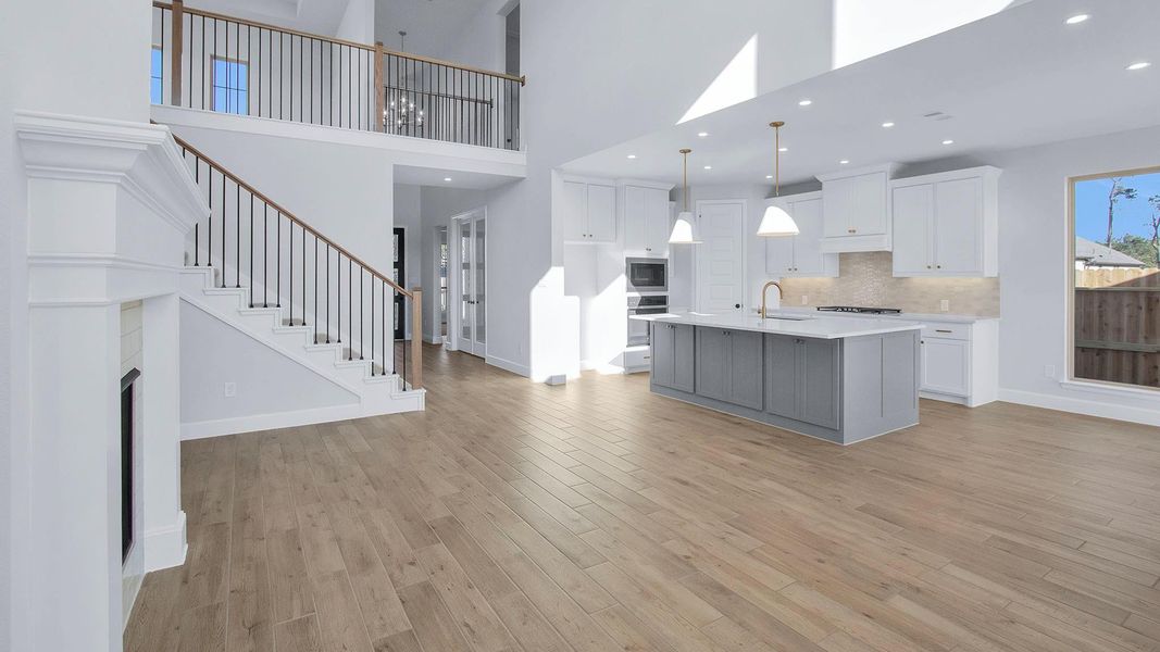 Furnished interior view inside a new home in Artavia, Conroe (Image 7).