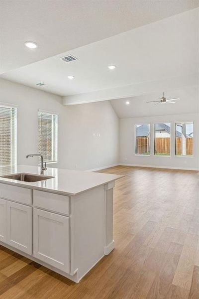 Open Floor Plan in the Stanley II home plan by Trophy Signature Homes – REPRESENTATIVE PHOTO