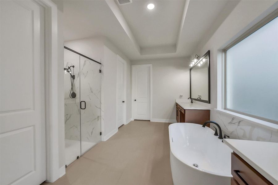 Furnished interior view inside a new home in Meridiana, Manvel (Image 34).