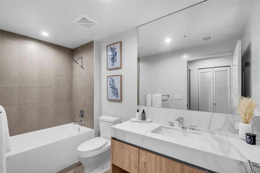 Furnished interior view inside a new home in , Miami (Image 10). Furnished interior view inside a new home in , Miami (Image 10).