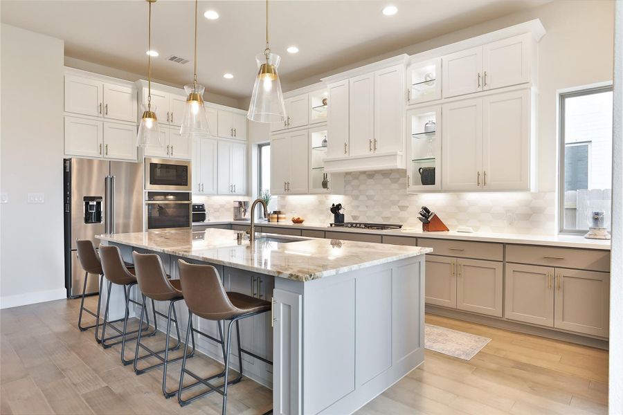 Furnished interior view inside a new home in Elyson, Katy (Image 19).