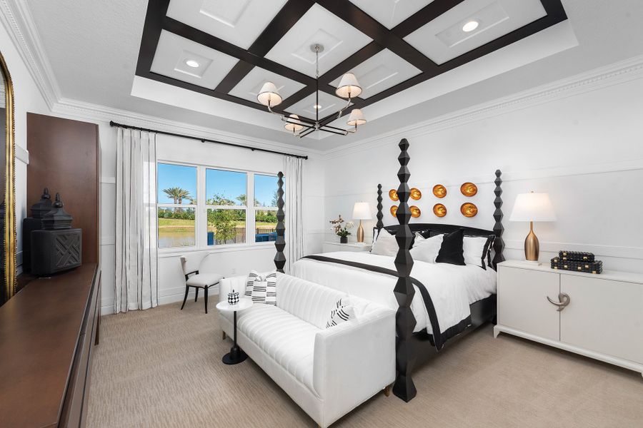 Representative furnished interior of a home built from the Emerald by GL Homes in Valencia Ridge (55+), Wesley Chapel (Image 12).