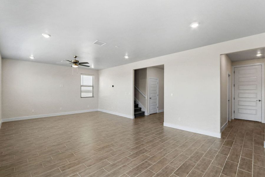 Spacious, unfurnished interior of a new home in The View at Desert Springs | Thoughtful Collection, El Paso (Image 24). Spacious, unfurnished interior of a new home in The View at Desert Springs | Thoughtful Collection, El Paso (Image 24).