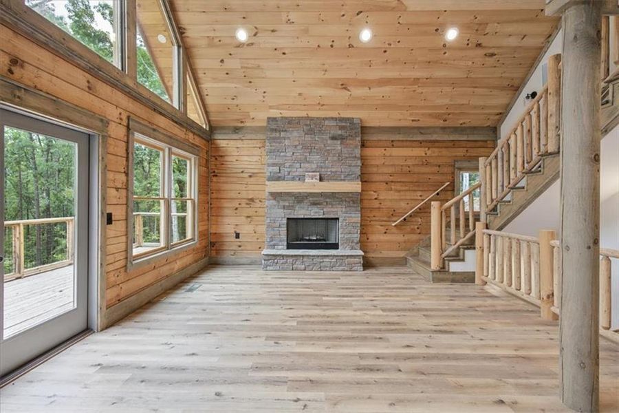 In-progress construction of a new home in , Ball Ground, GA (Image 48).