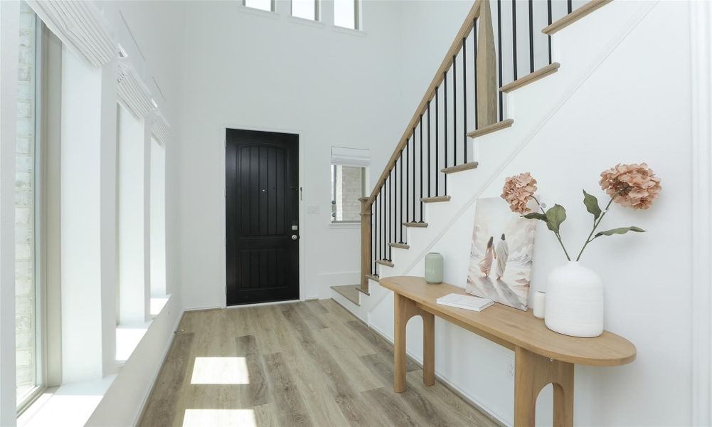 Furnished interior view inside a new home in , Cypress (Image 8).
