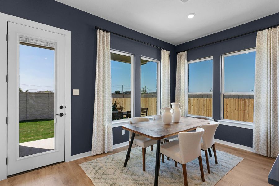 Furnished interior view inside a new home in Lariat, Liberty Hill (Image 9).