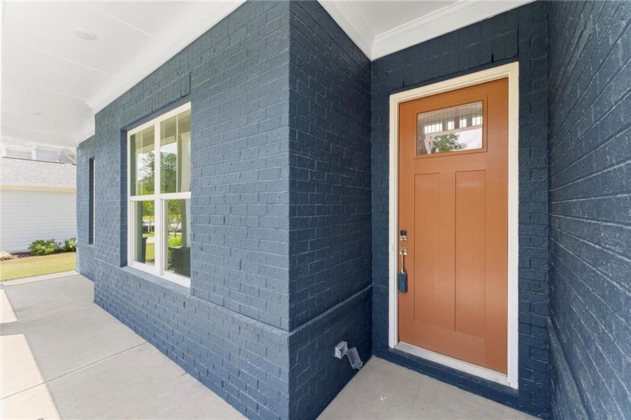 Exterior details and patio area of a home in Hillgrove Preserve, Powder Springs (Image 26).