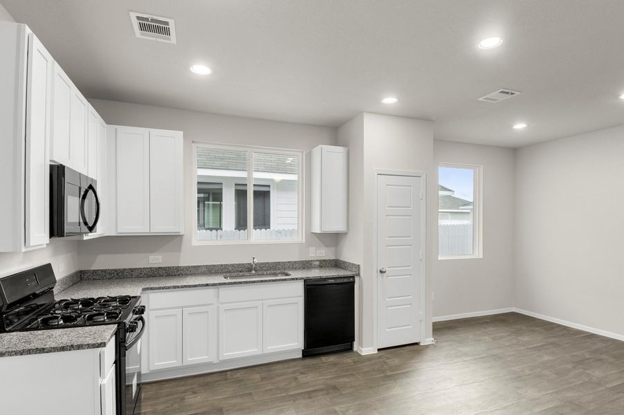 Furnished interior view inside a new home in Casetta Ranch, Kyle (Image 7). Furnished interior view inside a new home in Casetta Ranch, Kyle (Image 7).