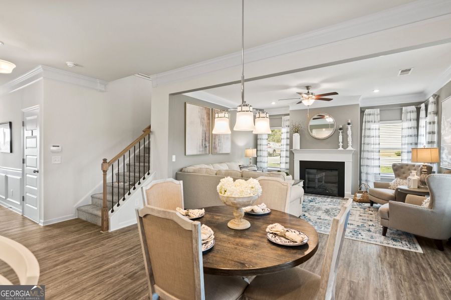 Furnished interior view inside a new home in Bryson Farms, Byron (Image 24).