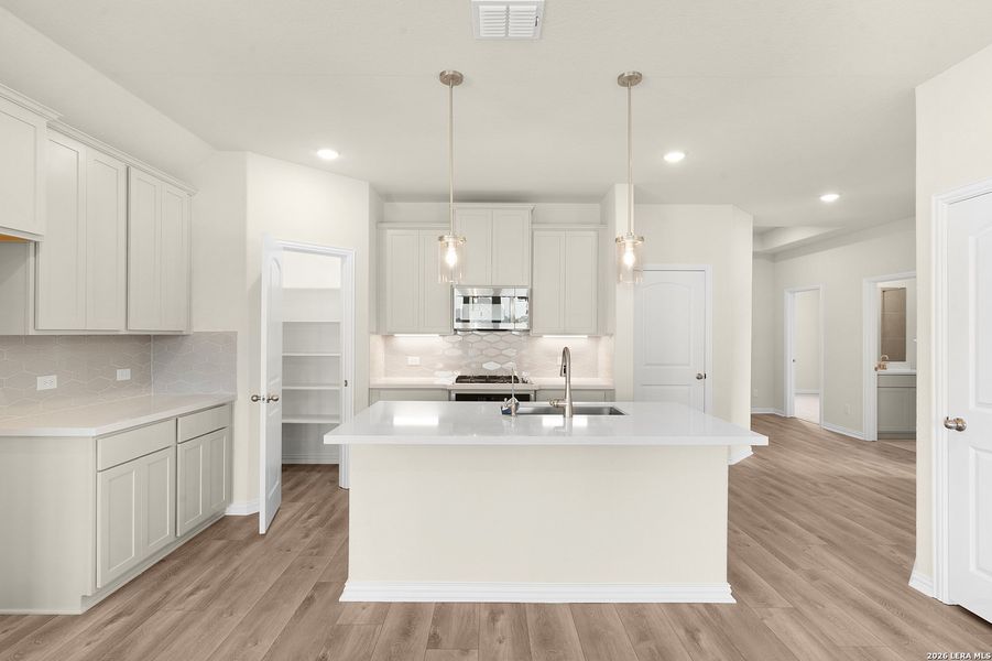 Furnished interior view inside a new home in Prairie Green, Converse (Image 6).