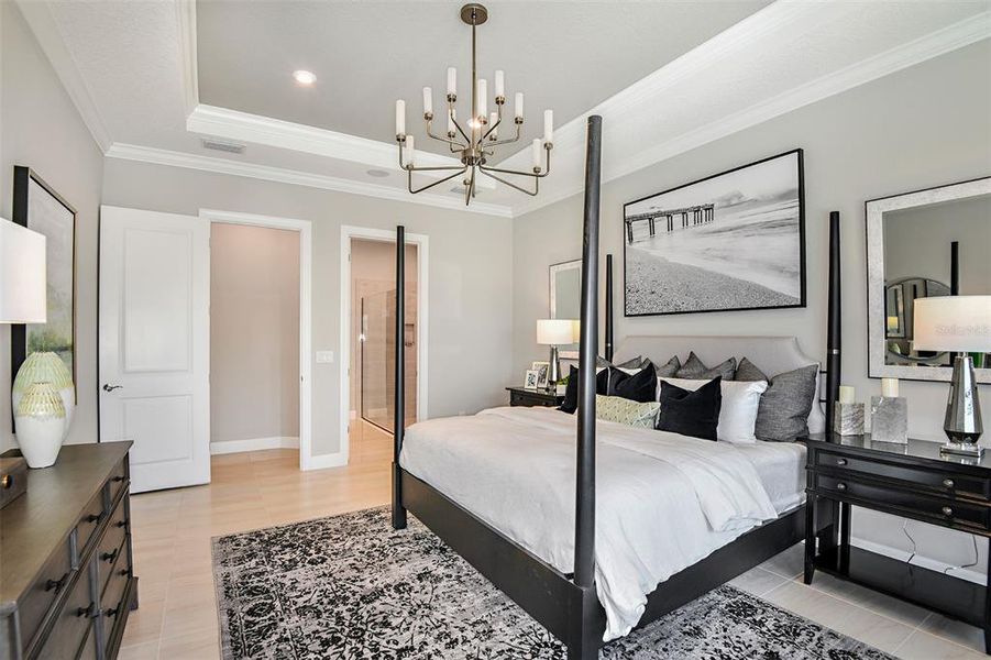 Furnished interior view inside a new home in Esplanade at Skye Ranch, Sarasota (Image 8).