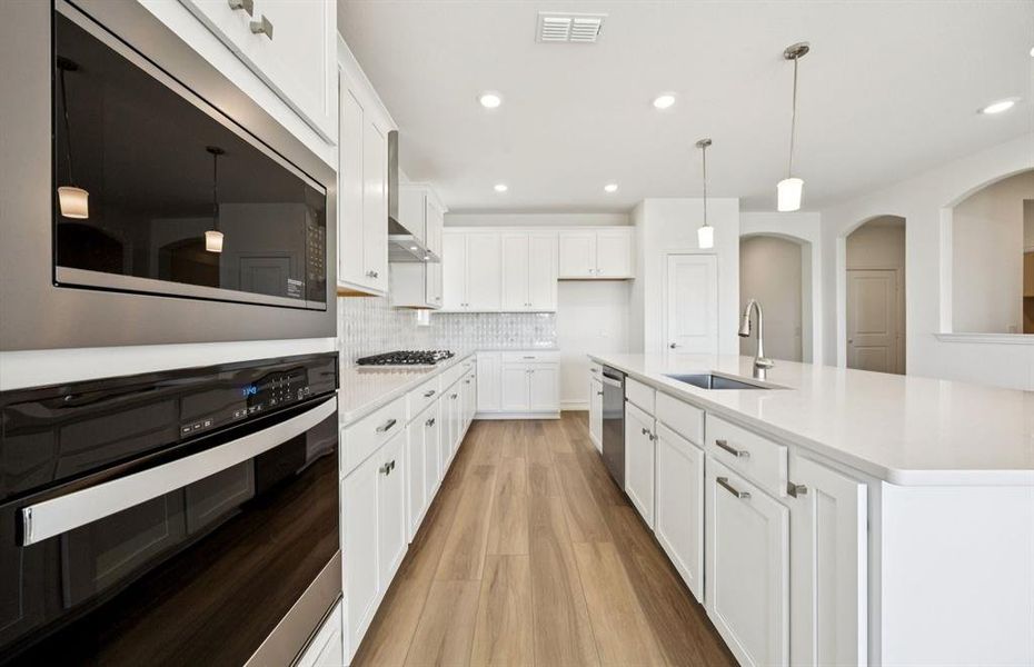 Spacious kitchen with abundant cabinet space