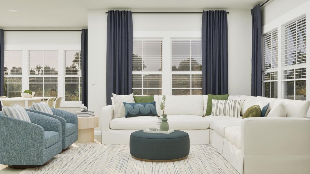 Furnished interior view inside a new home in , Summerville (Image 4).