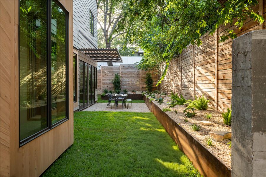 Exterior details and patio area of a home in , Austin (Image 3).
