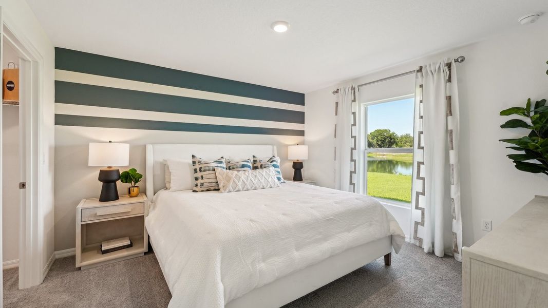 Furnished interior view inside a new home in Oakfield Lakes, Parrish (Image 16). Furnished interior view inside a new home in Oakfield Lakes, Parrish (Image 16).
