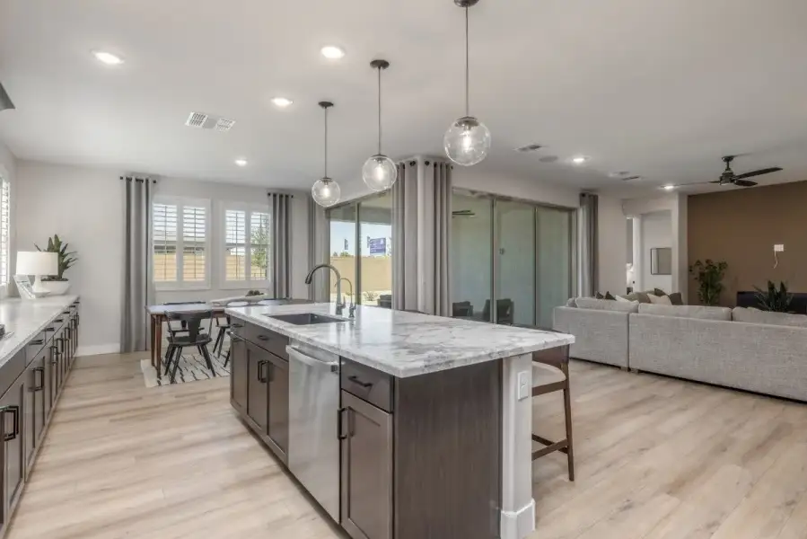 Furnished interior view inside a new home in The Grove at El Cidro, Goodyear (Image 7).